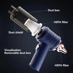 Mini Powerful Car Wireless Vacuum Cleaner Household Handheld Desktop Cleaner