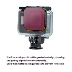 For GoPro 5/6 PGYTECH Deep Diving Snorkeling Filter Waterproof Case