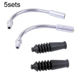 5sets ZTTO Bicycle V Brake Bend Accessories Brake Cable Dust Protective Cover, 4pcs / Set