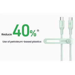 ANKER 240W Dual Type-C Port Eco-Fast Charging Data Cable, White 1.8m