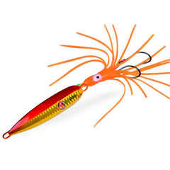 PROBEROS LF159 Luminous Bearded Squid Hook Slow Cranking Road Runner Iron Plate Bionic False Bait, 100G, 120G, 150G