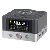 RELIFE Q7 Smart 6-Port 15W Wireless Charger Compatible With Multiple Charging Protocols, US Plug, EU Plug