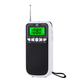 Portable FM/AM/SW Multi-Band High-Sensitivity Clock-Controlled Radio Player, For EU, For US