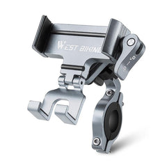 WEST BIKING Bicycle Phone Mount Aluminum Alloy Road / Mountain Bike Navigation Holder, Handlebar Black, Handlebar Silver, Handlebar Red, Stem Black, Stem Silver, Stem Red