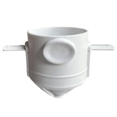 Portable Paperless Coffee Filter Cup Coffee Drip Filter Cone, White, Black, Black With Base, White With Base
