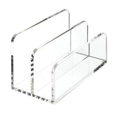 Acrylic Desk Organizer Box File Rack, Single, Double