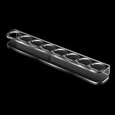 8-Hole Acrylic Small Bottle Stand Rack, Single, Double