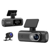 4K Dual Recording WiFi Smartphone Connected Car Dash Cam, Front+Rear, Front+Rear+GPS Track, Front+Inside, Front+Inside+GPS Track