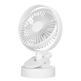 F5 Desktop Oscillating Clip Fan USB Charging Tabletop Mini Fan, F5