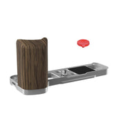 For Fujifilm X100VI Flymile Camera L-Shaped Handgrip With Cold Shoe Thumb Rest Bracket, For Fujifilm X100VI Silver Walnut, For Fujifilm X100VI Black Ebony
