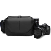 QISEMIAN All-in-One Mens Photography Sling Bag with Removable Camera Insert & Tripod Holder