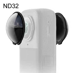 For Insta360 X5 2pcs /Box Panoramic Action Camera Filters Neutral Density Filters Glass Protective Filters, ND16, ND32, ND64