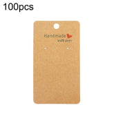 100pcs Earring & Necklace Display Card Jewelry Label