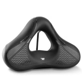 WEST BIKING Comfort Bike Saddle with Shock Absorption Wide Hollow Ventilated Design for Mountain/Road Bicycles, M, L