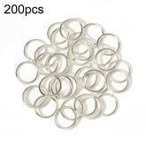200pcs Handmade Jewelry Jump Rings DIY Accessories, 0.5 x 3mm, 0.5 x 4mm, 0.7 x 5mm, 0.9 x 6mm, 1.0 x 7mm