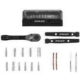 ENLEE EN59 19pcs Bike Ratchet Wrench Set Portable Multifunctional Bicycle Repair Tool Kit, EN59 19pcs