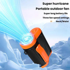 High-Speed Hanging Fan Portable Neck-Wear Handheld Outdoor Fan Mini USB Desktop Fan