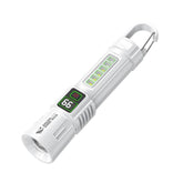 SMILING SHARK SD-5424A Portable Super Bright Digital Display Flashlight With Hook Outdoor Zoomable Telescopic Light, SD-5424A