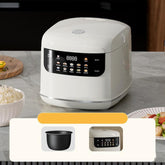 400W 2L Electric Rice Cooker with Color Screen 10 Preset Menus, 24H Smart Booking for 1-2 People, EU Plug 220V, UK Plug 220V, US Plug 110V
