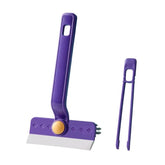 Multifunctional Rotatable Gap Cleaning Brush Glass Scraper For Bathroom Window Floor