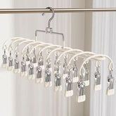 Stainless Steel Windproof 20 Clips Clothes Hanger Socks Underwear Drying Clips
