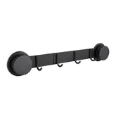 Suction Cup Hooks Stainless Steel Multi-Hook Rack For Kitchen, Bathroom, Single 4-hook Black, Single 5-hook Black, Double 6-hook Black, Double 8-hook Black, Single 4-hook Gray, Single 5-hook Gray, Double 6-hook Gray, Double 8-hook Gray
