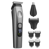 Multi-Function Electric Hair Clipper Home Use Trimmer Shaver Nose Hair Trimmer, Black Gray