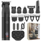 YJ-101 6 In 1 Multifunctional Digital Display Electric Hair Clipper IPX6 Waterproof Nose & Armpit Hair Trimmer