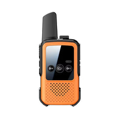 Mini Wireless Long Range Parent Child Walkie Talkie, Single Orange, Single Green