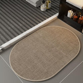Simple Linen Water-Absorbent Floor Mat For Bathroom Dirty-Resistant Anti-Slip Bath Mat, 45 x 70cm, 50 x 80cm, 60 x 90cm