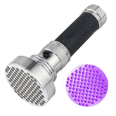 100 LED Aluminum Alloy Banknote Detector UV Flashlight