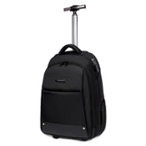 FUGUILAI Wheeled Backpack with Hideable Wheels & Straps, TSA Lock & 2-Stage Telescopic Handle Trolley Backpack for Business Travel, 8800A Black, 8800A Deep Blue, 8800A Light Gray