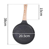 Household Multifunctional Non-Stick Frying Pan Non-Stick Pan For Eggs & Pizza, Small Black, Medium Black, Large Black, Small Beige, Medium Beige, Large Beige