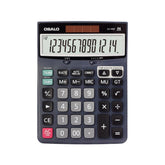 OSALO DJ-140D Check & Correction Calculator 14 Digits with 112-Step Review Solar Power for Office Accounting and Finance, DJ-140D