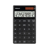 OSALO A-1T Tax Calculator with 12-Digit Display, Flip-Up Stand & Solar/ Button Battery Dual Power, A-1T