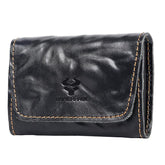 HUMERPAUL HU115 Hand-embossed Vegetable Tanned Leather Credit Card Wallet Coin Pouch