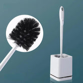 Toilet Brush and Holder Set with Self-Evaporating Base Wall Mounted & Floor Standing Bathroom Scrubber