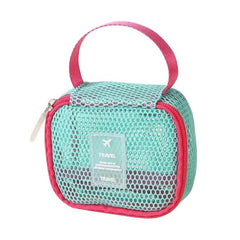 Mesh Multi-Functional Cosmetic Bag Large-Capacity Travel Makeup Storage Bag, Square Pink, Square Green, Square Purple, Octopus Pink, Octopus Green, Octopus Purple