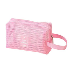 Mesh Multi-Functional Cosmetic Bag Large-Capacity Travel Makeup Storage Bag, Square Pink, Square Green, Square Purple, Octopus Pink, Octopus Green, Octopus Purple