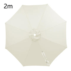 Universal Patio Umbrella Replacement Canopy UV30+ Protective Waterproof Polyester Fabric, 2m 8 Ribs, 2.5m 8 Ribs