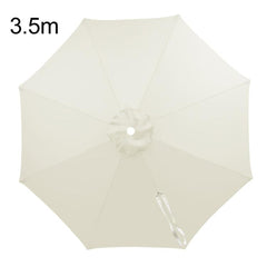 Universal Patio Umbrella Replacement Canopy UV30+ Protective Waterproof Polyester Fabric, 3.5m 8 Ribs, 4m 8 Ribs