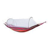 220 x 150cm Anti-rollover Mosquito Net Hammock Thickened Canvas Double Outdoor Swing Chair