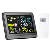 Wireless Weather Station With 5.9-Inch Color Display, Atomic Clock With Outdoor Sensor, Digital Thermometer Hygrometer For Home, Barometric Pressure, Moon Phase