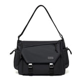 WEIXIER Multi-Pocket Crossbody Messenger Bag Water-Resistant Durable Techwear Satchel Shoulder Bag for Hiking Daily Work, Large, Small
