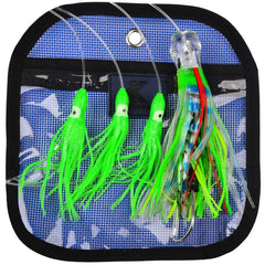 Octopus Squid Soft Lures Daisy Chain with Lead Head Trolling Lures Fishing Rig Offshore Saltwater Fishing Skirt Baits, PROBEROS 6inch, PROBEROS 9inch