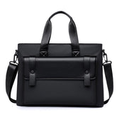 WEIXIER Mens Briefcase Laptop Bag 14 Inch Waterproof Business Messenger Bag Casual Tote Handbag with Luggage Strap