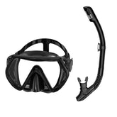 Snorkel Set for Adults 180-degree Panoramic View Diving Mask with Anti-Fog Lens Snorkeling Gear for Scuba Diving, Swimming