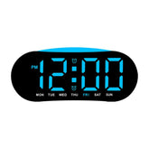 Digital Alarm Clock for Bedroom With Atmosphere Night Light, 2 Alarms, Week/Date/Temperature Display