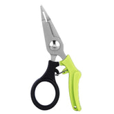 Multifunctional Fishing Scissors Mini Portable Lure Pliers, Black Green