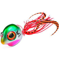 KATYUSHA Kabura Snapper Jig Head 3D Bionic Eyes Tai Rubber Lead Jigs for Bottom Fishing, Grouper, Sea Bream, 60G, 80G, 100G